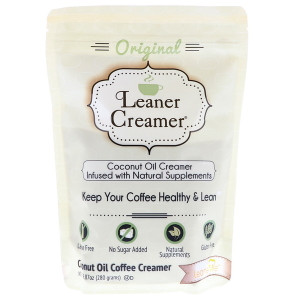 Leaner Creamer, Coconut Oil Coffee Creamer, Original, 9.87 oz (280 g)