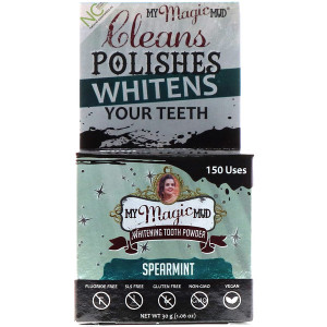 My Magic Mud, Whitening Tooth Powder, Spearmint, 1.06 oz (30 g)