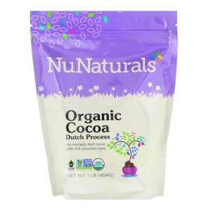NuNaturals, Organic Cocoa Dutch Process Powder, 1 lb (454 g)