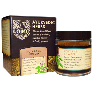 Ojio, Ayurvedic Herbs, Holy Basil Powder, 2 oz (56 g)