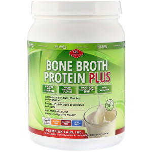 Olympian Labs Bone Broth Protein Plus Vanilla -- 17 Servings