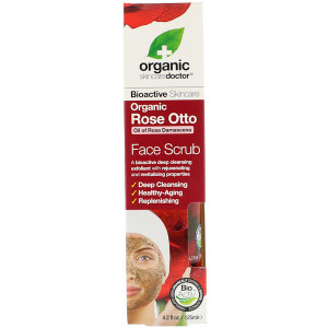 Organic Doc, Organic Rose Otto Face Scrub , 4.2 fl oz (125 ml)