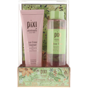 Pixi Beauty, Skin Treats Besties, Rose Cream Cleanser + Rose Tonic, 2 Piece Kit