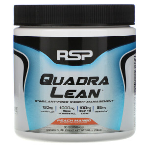 <img alt="RSP Nutrition, Quadra Lean, Stimulant-Free Weight Management, Peach Mango, 3.81 oz (108 g)" title="RSP Nutrition, Quadra Lean, Stimulant-Free Weight Management, Peach Mango, 3.81 oz (108 g),854446006337"