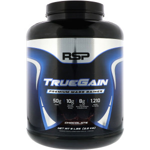 RSP Nutrition, TrueGain Premium Mass Gainer, Chocolate, 6 lbs (2.6