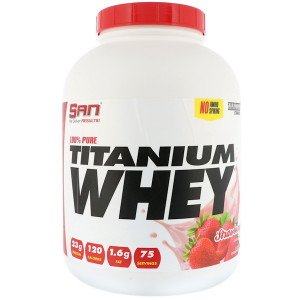 SAN Nutrition, 100% Pure Titanium Whey, Strawberry, 5 lb (2273 g)