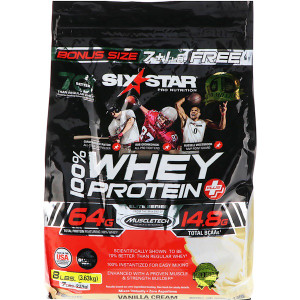 Six Star, Elite Series, 100% Whey Protein Plus, Vanilla Cream, 8 lb (3.63
