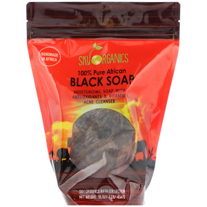 Sky Organics, All-Natural African Black Soap, 16 fl oz (454 g)