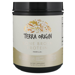Terra Origin Bone Broth Protein Powder Vanilla -- 17.5 oz