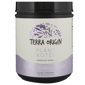 Terra Origin Plant Protein Powder Vanilla Chai -- 15.1 oz