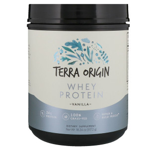 Terra Origin Whey Protein Powder Vanilla -- 18.24 oz