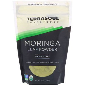 Terrasoul Superfoods, Moringa Leaf Powder, Miracle Tree, 12 oz (340 g)