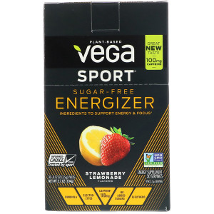 Vega Sport Energizer Sugar-Free Strawberry Lemonade -- 30 Packets
