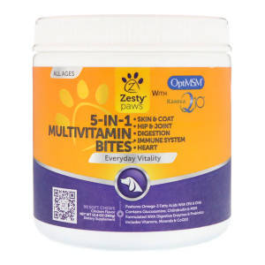 Zesty Paw 5 In 1 Multivitamin Bites Chicken -- 90 Soft Chews