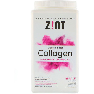 Zint, Grass-Fed Beef Collagen, Hydrolyzed Collagen Types I & III, 32 oz (907 g)