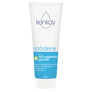 3 PACK OF Kenkay Sorbolene With 10% Vegetable Glycerin Tube 100g