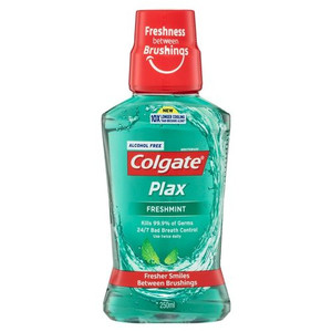3 PACK OF Colgate Plax Alcohol Free Freshmint Mouthwash 250ml