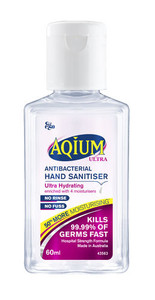 3 PACK OF Ego Aqium Ultra Hand Sanitiser 60ml