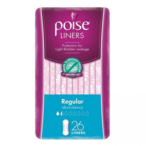 3 PACK OF Poise Liners Regular 26 Pack