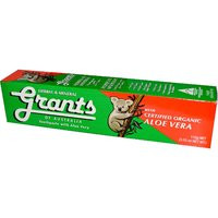 3 PACK OF Grants Herbal Toothpaste With Aloe Vera 110g