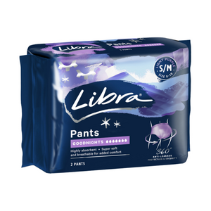 3 PACK OF Libra Pant Goodnight Small/Medium 2 Pack