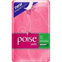 3 PACK OF Poise Pads Extra Plus 10