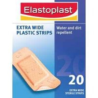 3 PACK OF Elastoplast Extra Wide Plastic Strips 20 (48445)