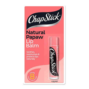 3 PACK OF Chapstick Natural Paw Paw Lip Balm 4G