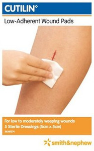 3 PACK OF Cutilin Wound Pad 5X5Cm 5Pack