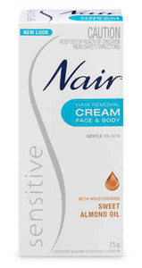 3 PACK OF Nair Hair Removal Cream Sensitive 75G