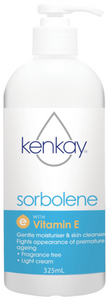 3 PACK OF Kenkay Sorbolene With Vitamin E Pump 325ml
