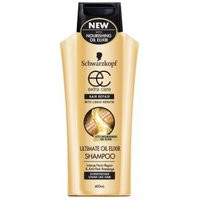3 PACK OF Schwarzkopf Extra Care Ultimate Oil Elixir Shampoo 400Ml