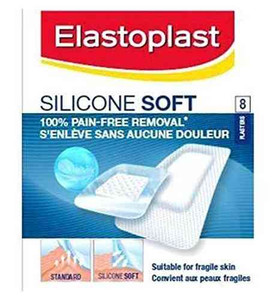 3 PACK OF Elastoplast Silicone Soft 8 Pack Plasters