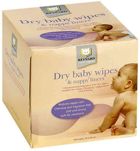 3 PACK OF Reynard Dry Baby Wipes Boxed 100