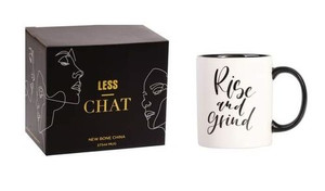 3 PACK OF Gibson Gifts Less Chat Mug Rise And Grind