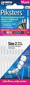 3 PACK OF Piksters Size 2 White 10 Pack
