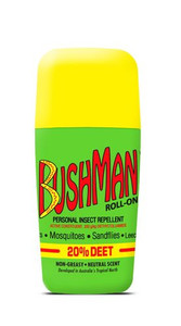 3 PACK OF Bushman Roll On Insect Repellent 20% Deet 65g