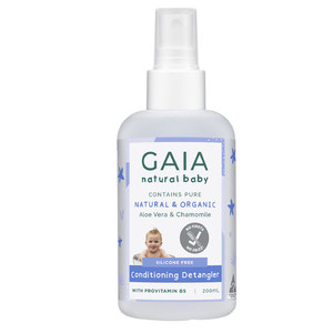 3 PACK OF GAIA Natural Baby Conditioner Detangler 200ml