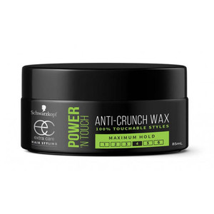 3 PACK OF Schwarzkopf Extra Care Power N Touch Anti-Crunch Wax 85ml