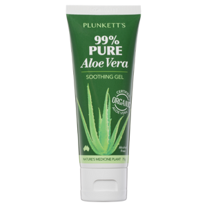 3 PACK OF Plunketts 99% Pure Aloe Vera Soothing Gel 75g