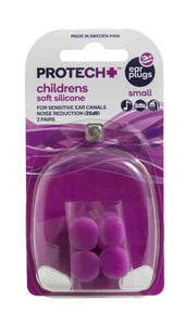 3 PACK OF Protech Ear Plugs Children's Silicone Small 2 Pair