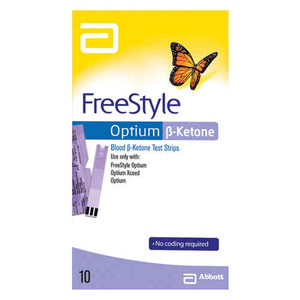 3 PACK OF Freestyle Abbott Optium B Ketone Strips 10