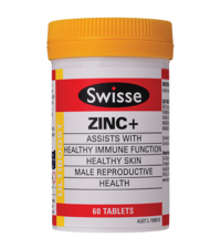 3 PACK OF Swisse Ultiboost Zinc+ 60 Tablets