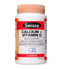 3 PACK OF Swisse Ultiboost Calcium + Vitamin D 90 Tablets
