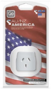 3 PACK OF Go Travel Adaptor Asia/Usa