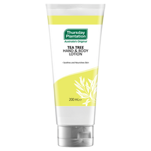3 PACK OF Thursday Plantation Tea Tree Hand & Body Lotion 200Ml