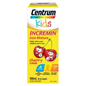 3 PACK OF Centrum Incremin Kids Iron 100Ml
