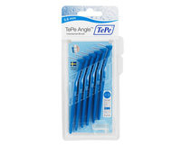 3 PACK OF Tepe Interdental Brush Angle 0.6mm Fine Blue 6 Pack