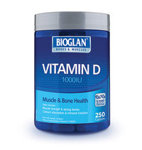 3 PACK OF Bioglan Vitamin D 1000IU Capsules 250
