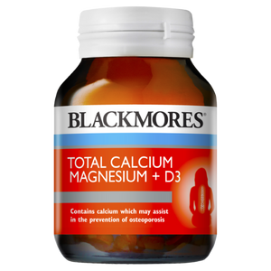 3 PACK OF Blackmores Total Calcium Magnesium + D3 60 Tablets
